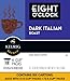 Eight O'Clock Coffee Dark Italian Espresso Roast, Keurig Single Serve K-Cup Pods, Dark Roast, 12 Count (Pack of 6)