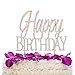 Ella Celebration Happy Birthday Cake Topper, Rose Gold Party Decoration, Metal Rhinestone Toppers (Rose Gold)