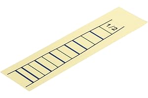 MECCANIXITY 1/2 Violin Finger Position Markers Stickers Violin Fret Guide Scale Indicator Markers 1/2 Yellow for Learning Pre