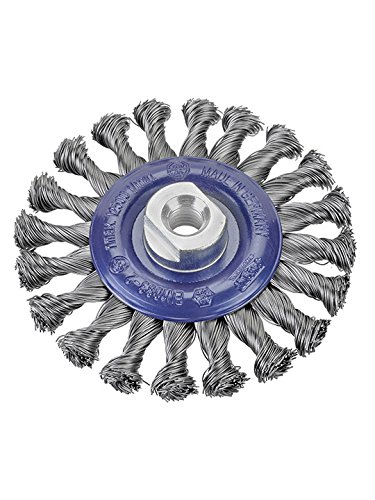 Osborn 0008544061 - Cepillo circular acero latonado de alambre ondulado con agujero multieje y filamento de Ø 0.30 mm (150x20x25)