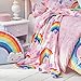 dream FACTORY Unicorn Rainbow Blanket, 50