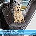 URPOWER 100% Waterproof Dog Car Seat Covers Car Cover for Dogs Pet Seat Cover with Side Flaps Hammock Convertible Scratch Proof Nonslip Washable Padded Dog Seat Cover for Cars Trucks and SUVs