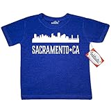 Inktastic Little Boys' Sacramento California Skyline CA Cities Toddler T-Shirt 2T Retro Heather Royal
