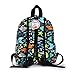 Zicac Children's Cute Canvas Backpacks Toddler Backpack (M, Blue)