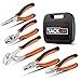 Tacklife 5 Piece Pliers Set, High-Density Chrome Plated Finish and High Shear Force, Suitable for Multiple Thread Screwing, Portable Carrying Case Included, HPS1A