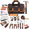 REXBETI 169-Piece Premium Tool Kit with 16 inch Tool Bag, Steel Home Repairing Tool Set, Large Mouth Opening Tool Bag…
