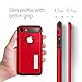 Spigen Slim Armor iPhone 7 / iPhone 8 Case with Kickstand and Air Cushion Technology Hybrid Drop Protection for Apple iPhone 7 (2016) / iPhone 8 (2017) - Crimson Red