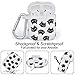 AIRSPO Airpods Case 7 in 1 Airpods Accessories Set Compatible with Airpods 1 & 2 Protective Silicone Cover Floral Print Cute Case (Cat)