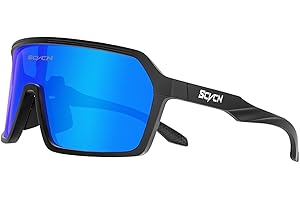 SCVCN Polarized Cycling Glasses Sport Sunglasses MTB BMX Men Women Running Driving Fishing Golf