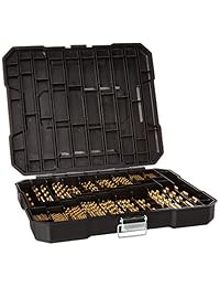 Juego de brocas de titanio de 230 piezas, acero de alta velocidad, para madera, metal, aleación de aluminio.