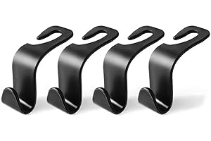 4 Pcs Car Seat Headrest Hook Hanger for Ford F150/F-150 Lightning SuperCrew Cab 2015-2024 2025, Hanger Storage Organizer for 