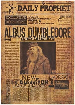 Amazon Co Jp Jewh ハリー ポッター アルバス ダンブルドア プリンシパルス ヴィンテージ レトロ クラフトポスター クラシック 映画 ウォールステッカー 日常的なプロフェット デコレーション Home Kitchen