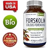 Forskolin Extract Weight Loss Supplement Natural Diet Pills for Men & Women - Natural Fat Burn Benefits Boost Metabolism Curb Appetite Preserve Lean Body Mass Pure Coleus Forskohlii