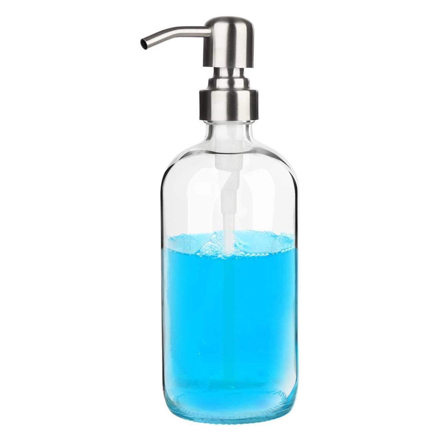 Mua Glubee シャンプーボトル ソープディスペンサー ディスペンサー 詰め替えボトル ハンドソープディスペンサー ソープボトル おしゃれ ポンプボトル 洗剤用詰め替え容器 ガラス製 ボトル 透明 500ml大容量 クリーンやすい Tren Amazon Nhật Chinh Hang Fado