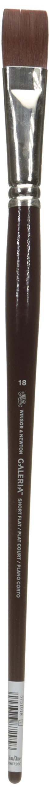Winsor and Newton Galeria Brush Long Handle Short Flat No 18 (Each)