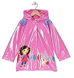 Nickelodeon Dora the Explorer Girl's Pink Rain Coat - Sizes X-small 4/5 and Small 6/7