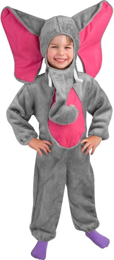 Amazon Com Toddler Grey Elephant Halloween Costume Sz 2 4t Clothing