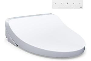 TOTO® WASHLET® KS5 Electronic Bidet Toilet Seat with Instantaneous Water Heating, Self-Cleaning Wand and Heated Seat, Elongated, Cotton White - SW3216#01