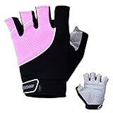 Anti-Slip Women's Weight Lifting Gloves, Workout Fingerless Gloves for Gym Fitness, Weightlifting, Powerlifting, Bodybuilding and CrossFit