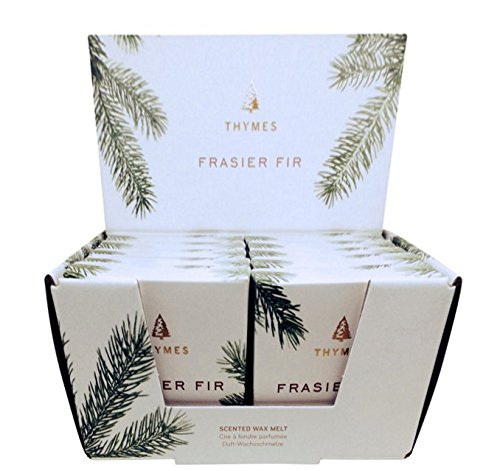 Thymes Frasier Fir Wax Melt Scented Refill 10-pack & LuxeLight Tea Lights