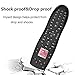 Remote Case for Logitech Harmony 650, Tading Shockproof and Anti-Drop Silicone Protective Case Cover Skin for Logitech Harmony 650/665/700 Remote Controller - Black