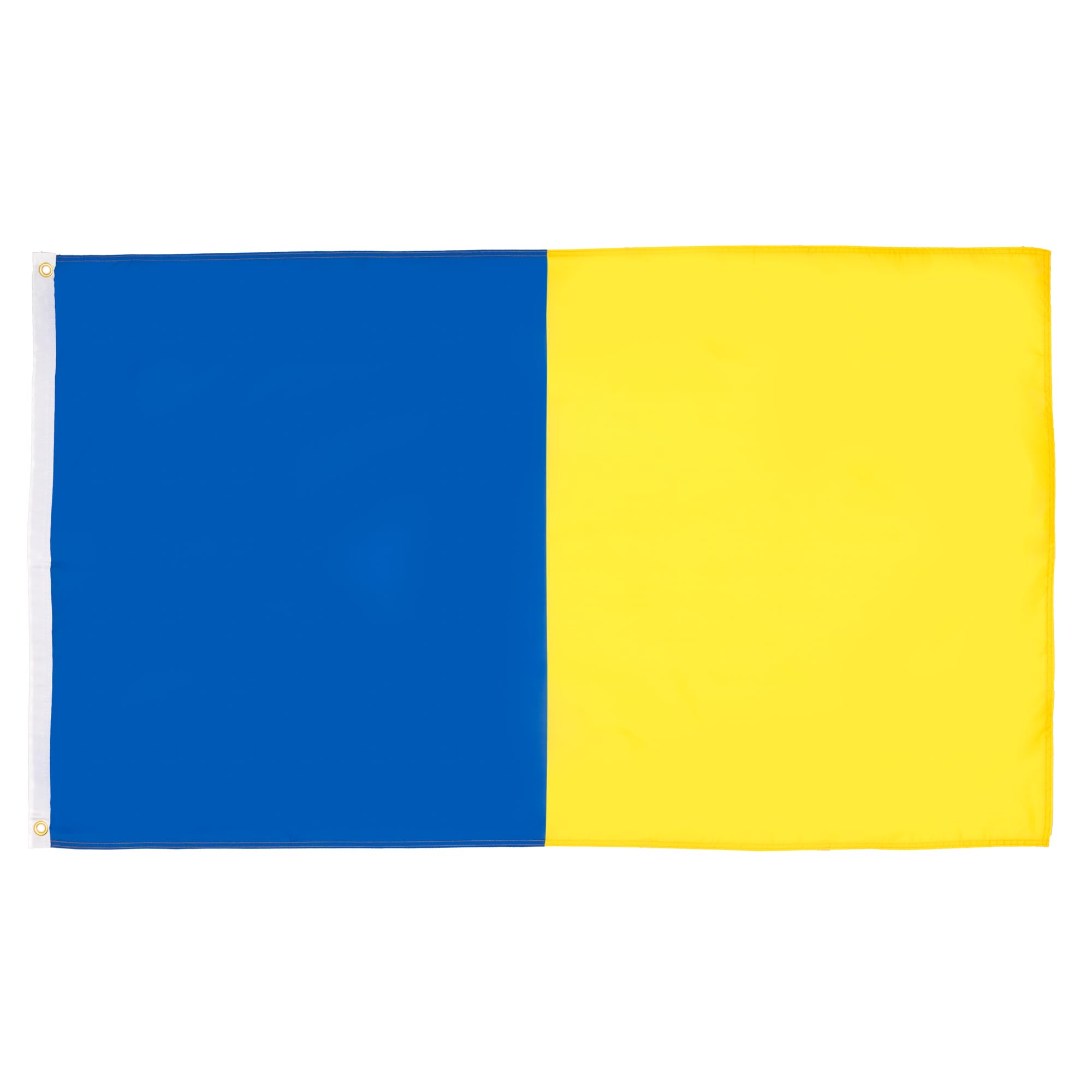 AZ FLAG - Half Blue And Yellow Flag - 3x5 Ft - 100D Polyester Two Colors Banner with Two Metal Grommets - Fade Resistant - Vivid Colors - 3' x 5' Feet - 150x90 Cm