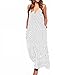 Romacci Women Casual Polka Dot Print Spaghetti Strap Boho Long Maxi Dresses