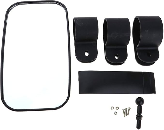 Universal Side Rearview Mirror & Mounting Bracket 1.5"/1.75"/2" For Utv Atv
