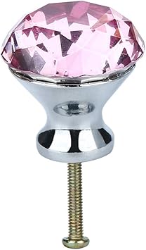 Sencillo Vida Pomos Tiradores de Cristal 30mm para Puertas de Cajones