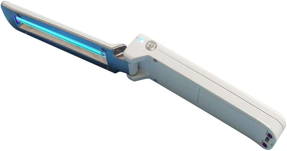 Neigei Ultraviolet Light Wand Sterilizer, Foldable UV Disinfection Lamp, Portable Handheld UV Disinfection Lamp for Pets, Cats, Dogs, Household, Office, Hotel Household Wardrobe, Traveling 2W (White)