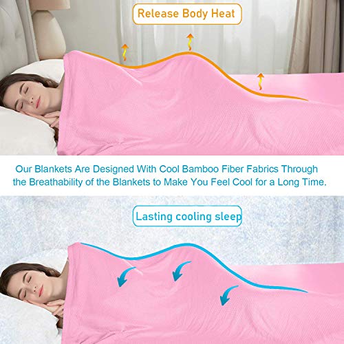 DANGTOP Cooling Blankets, Queen Size 100 Bamboo Blanket for AllSeason