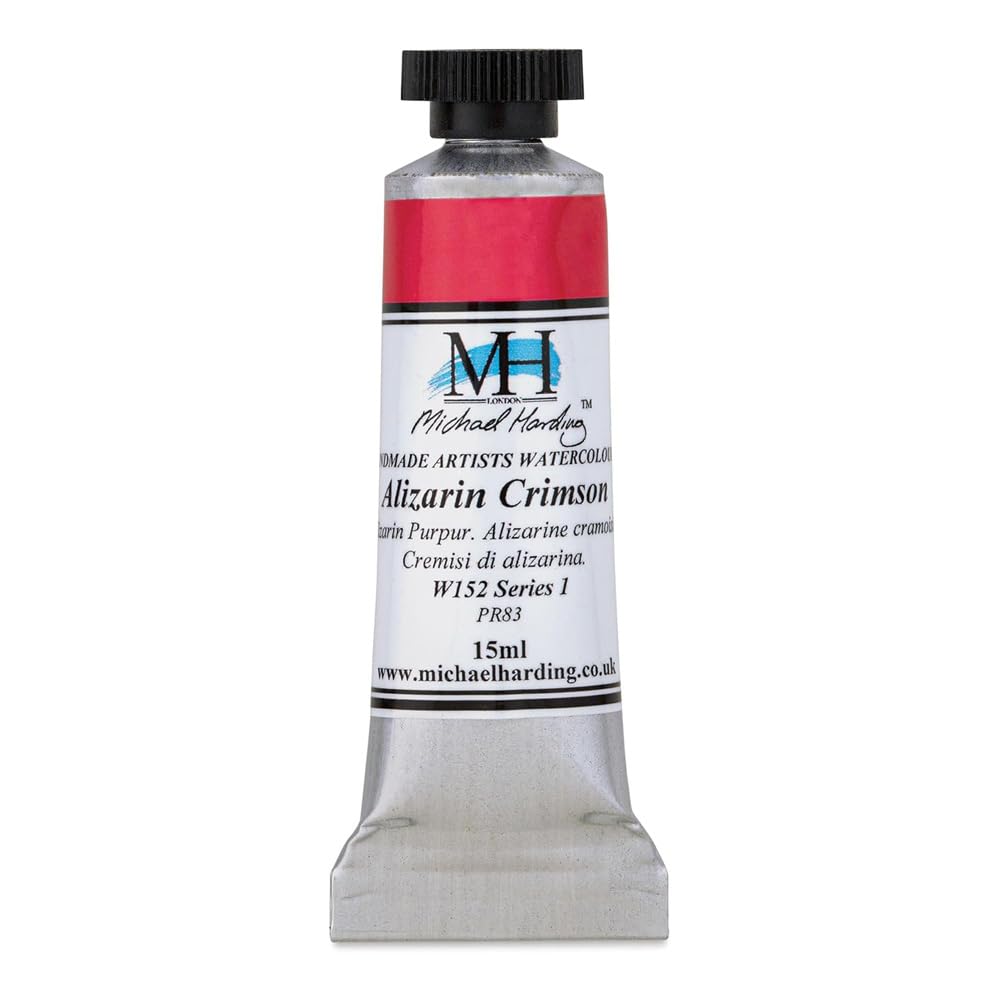 Michael Harding Professional Watercolors - 15ml Tubes (Alizarin Crimson)