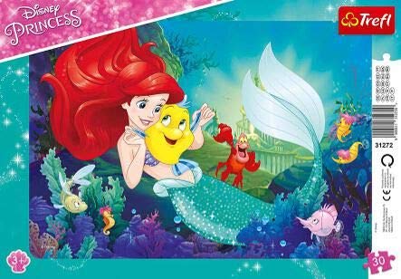 abgee 916 31272 EA 30Pcs Frame-Disney Ariel, red