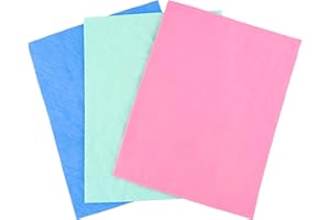 CYFUN DESIGN 3 Pack Stamp Shammy Cleaning Suede Cloth Natural Stamp Cleaner for Cleaning Stamps Glass Mat Super Absorbent Towel Stamp Cleaning Cloth for Your Stamps and Craft Supplies 8" x 6"