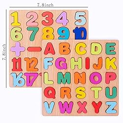 Alphabet Puzzle Wooden Puzzles for Toddlers 3 4 5 6