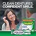 Polident Overnight Whitening Antibacterial Denture Cleanser Effervescent Tablets, 40 count