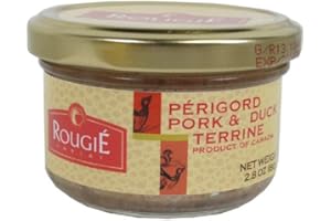 Rougie Terrine du Periogord with 20% Duck Foie Gras Product of Canada 80 gram 2.80 oz, Twelve