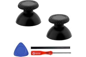 2 Pack Black Thumbsticks Replacement Kit for PS Portal, ToneBar Analog Stick Caps Button for PlayStation Portal Remote Player