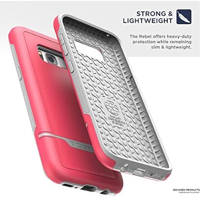 Amazon Com Encased Galaxy S8 Plus Case Pink Rebel Armor Heavy Duty Full Body Protection Cover Samsung S8 Electronics