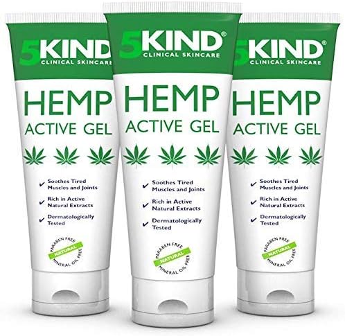 5kind Hemp Active Gel 100ml, High Strength Formula, Natural Hemp Massage Gel for Back Muscles, Feet, Knees, Neck & Shoulders - Image 3