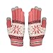Touchscreen Texting Gloves - Outdoor Men's/Women's Warm Knit Winter Gloves,Pink,One size