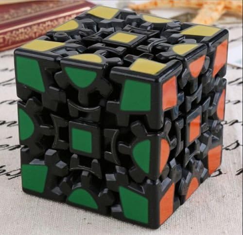 Gear 3x3x3 Dodecahedr Pyramid Magic Rubik Cube Twist Puzzle Kid Toy Gift Black