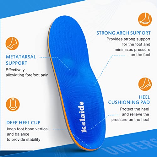Kelaide Arch Support Insoles Relief Plantar Fasciitis, Comfort Orthotic