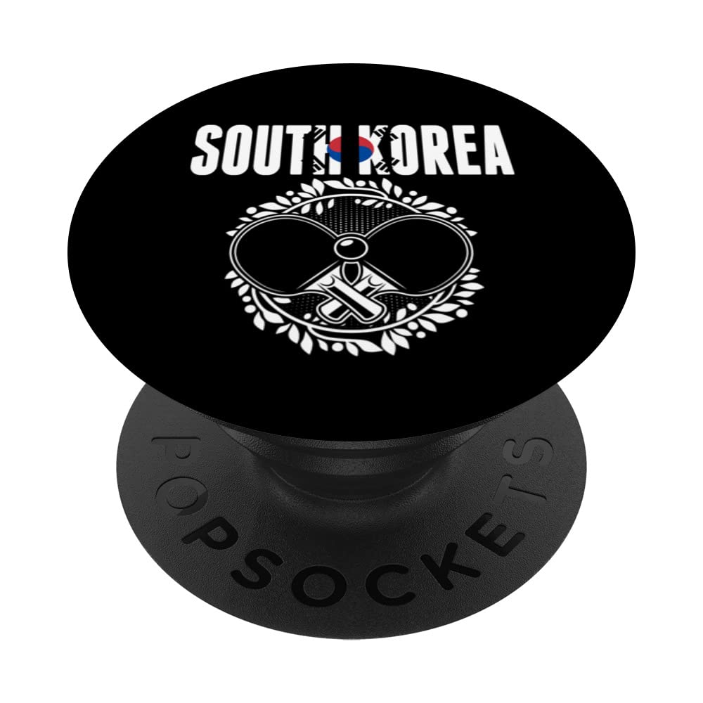 Proud South Korea Table Tennis Lover Jersey Korean Ping Pong PopSockets Swappable PopGrip