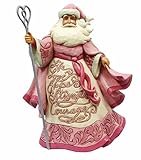 Enesco, Jim Shore Heartwood Creek - Pink Santa Breast Cancer Aware