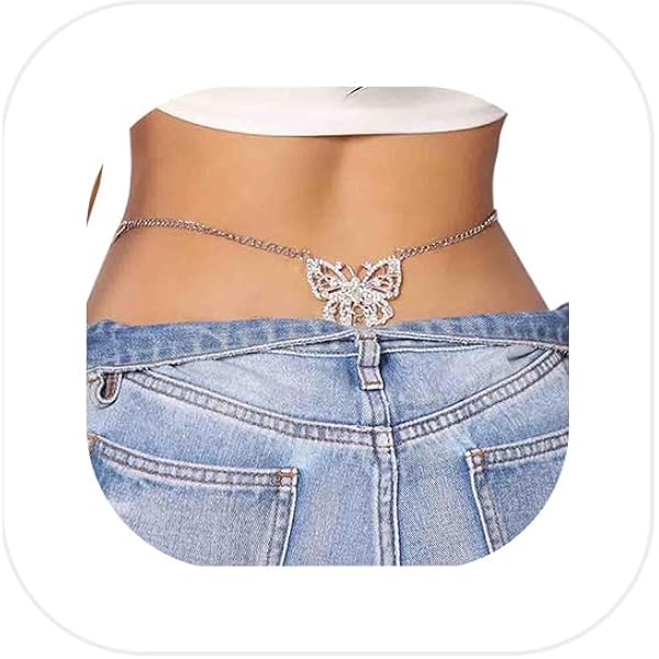 Lethe Intimates Silver Chain Crystal Belt Gems Beach Pool Waterproof Swim Sexy New Cool Girl Welding White Crystal Claw Diamond Leisure  main image 3