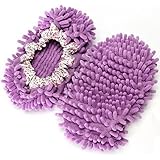 TheWin Dust Mop Slippers Comforable Shoes Floor Cleaner, Purple