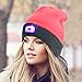 EZGO Reversible LED Knitted Beanie Hat With USB Charging Port - Perfect Hands Free Flashlight for Camping, Hunting, Grilling, Running, Walking or Handyman Working
