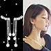 Myhouse Hand Make Pearl Long Earings Elegant Women Earings Jewelry Gift