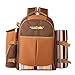 apollo walker Picnic Backpack Bag for 4 Person with Cooler Compartment, Detachable Bottle/Wine Holder, Fleece Blanket(45